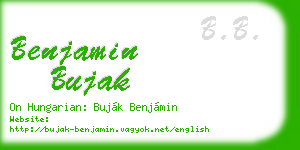 benjamin bujak business card