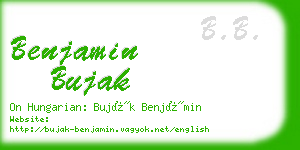 benjamin bujak business card